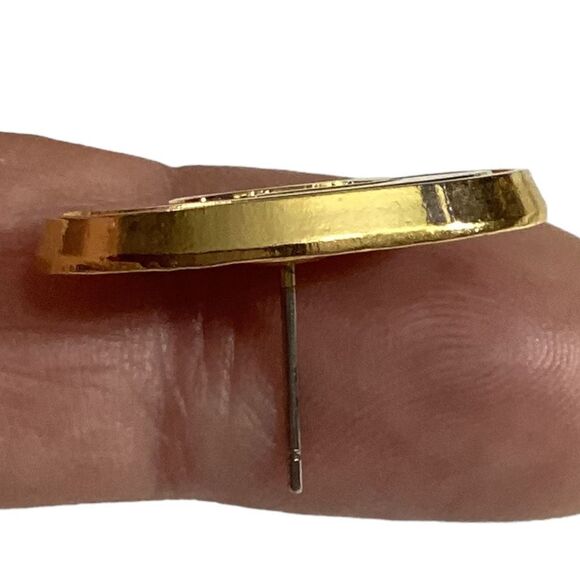 1997 Vintage NFLP by Peter David, Inc. Gold Plated Green Bay Packers Earrings - Picture 3 of 8